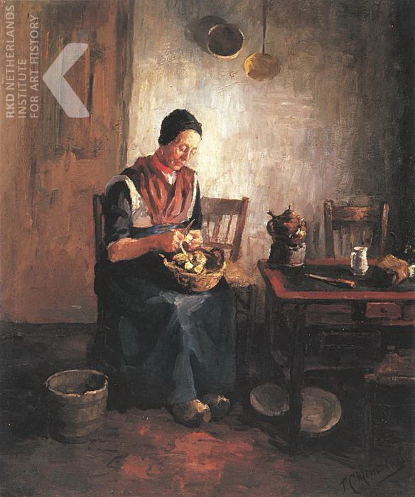 Donna che pela le patate c. 1892 - 1894